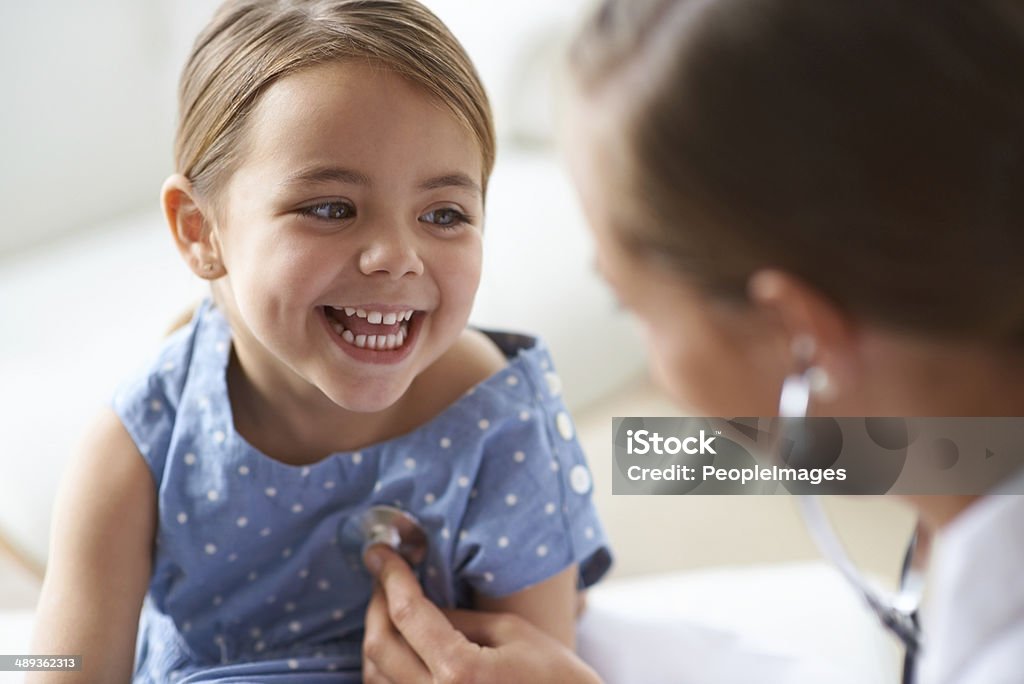 Cropped shot of an adorable young girl with her pediatrician